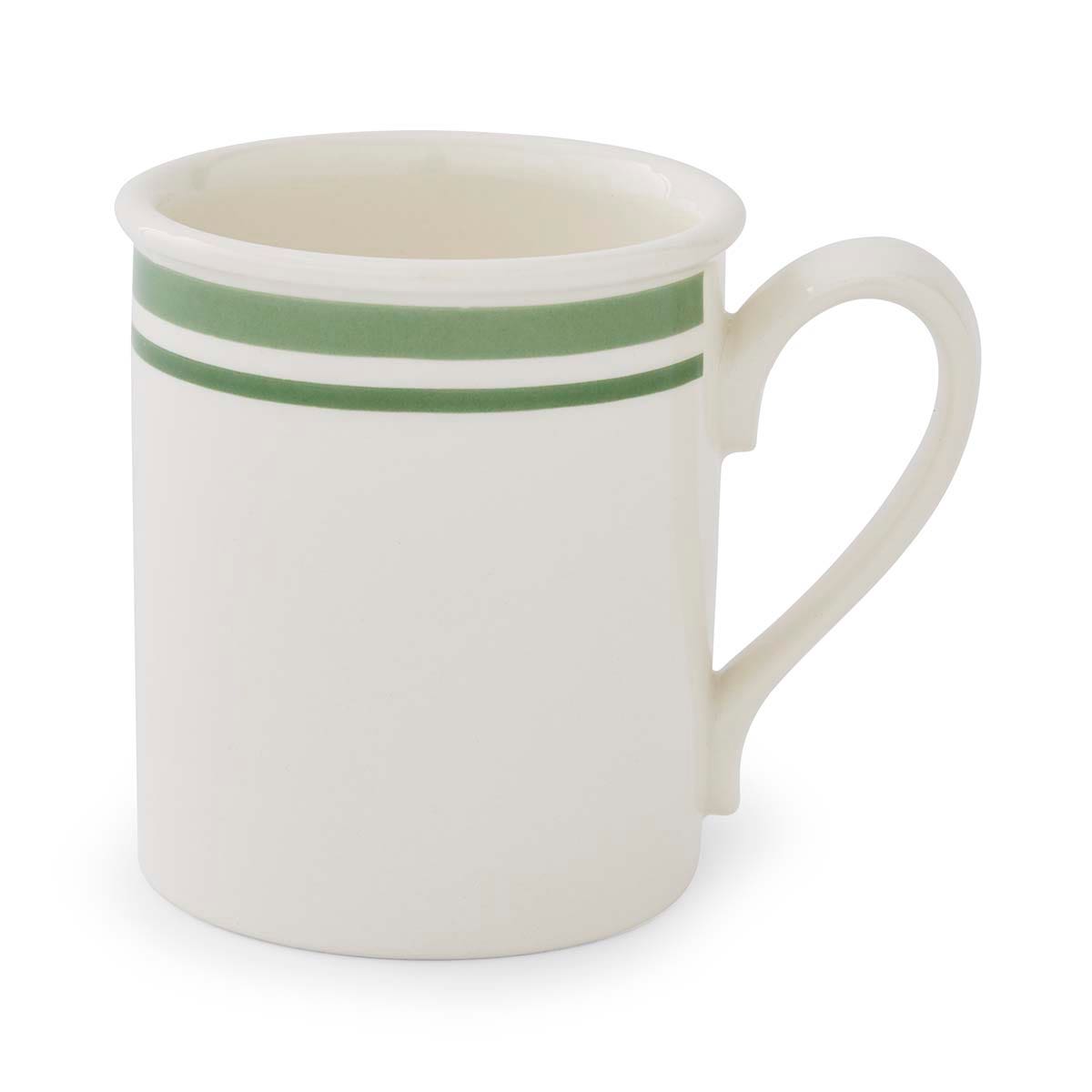 Potter's Stripe Set of 4, Breakfast Mugs, Green