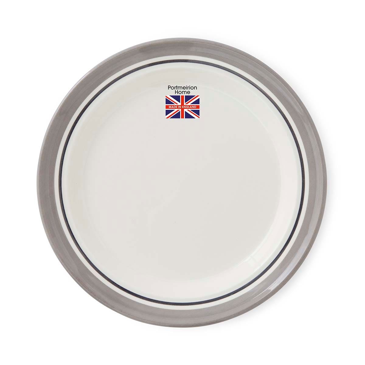 Potter's Stripe Set of 4 Dinner Plates, Grey