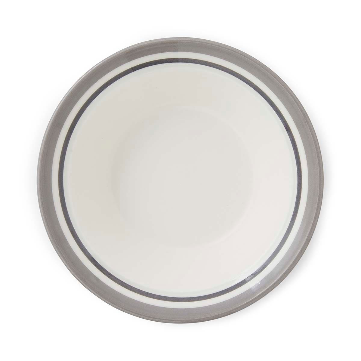 Potter's Stripe Set of 4 Oatmeal Bowls, Grey