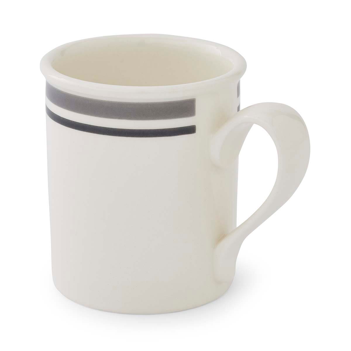 Potter's Stripe Set of 4, Breakfast Mugs, Grey
