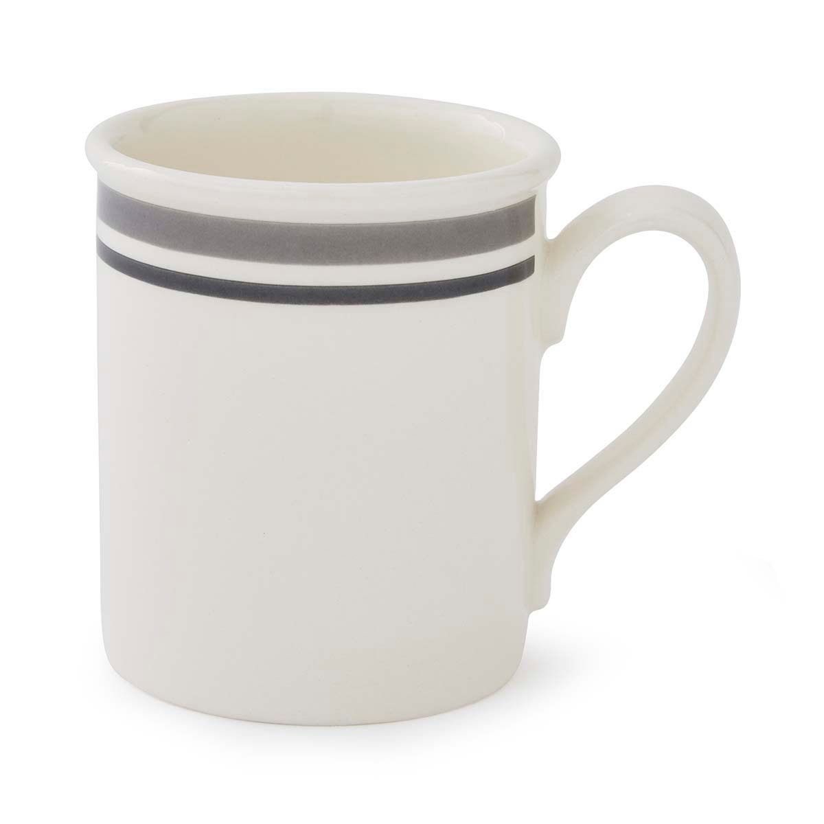Potter's Stripe Set of 4, Breakfast Mugs, Grey