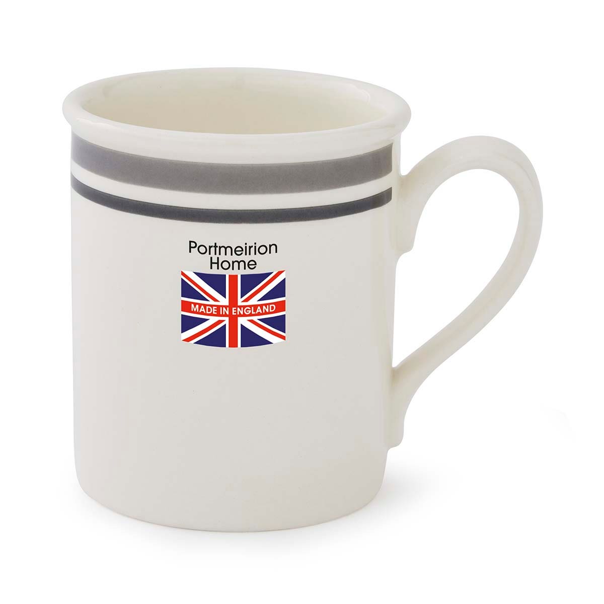 Potter's Stripe Set of 4, Breakfast Mugs, Grey