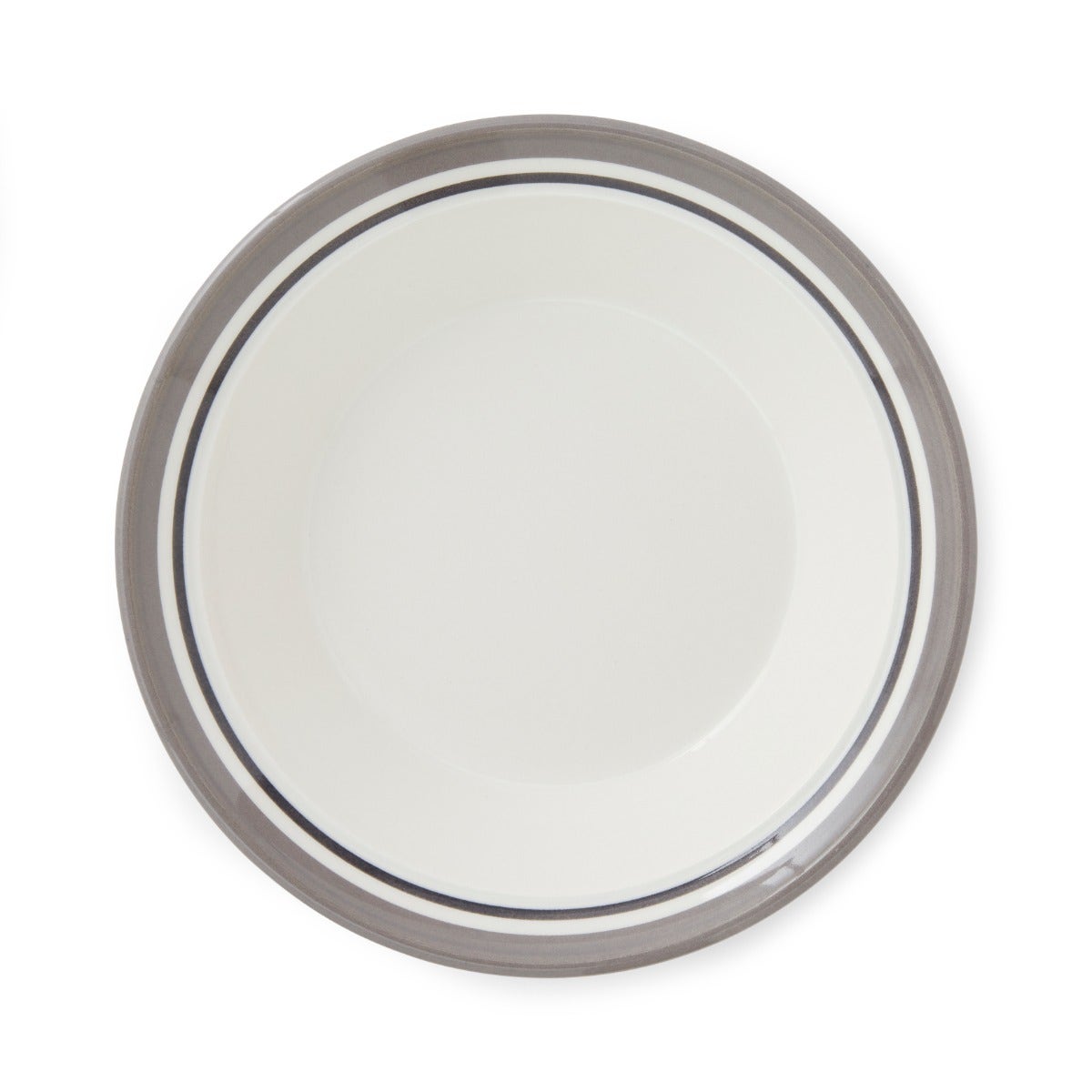 Potter's Stripe Set of 4 Soup Plates, Grey