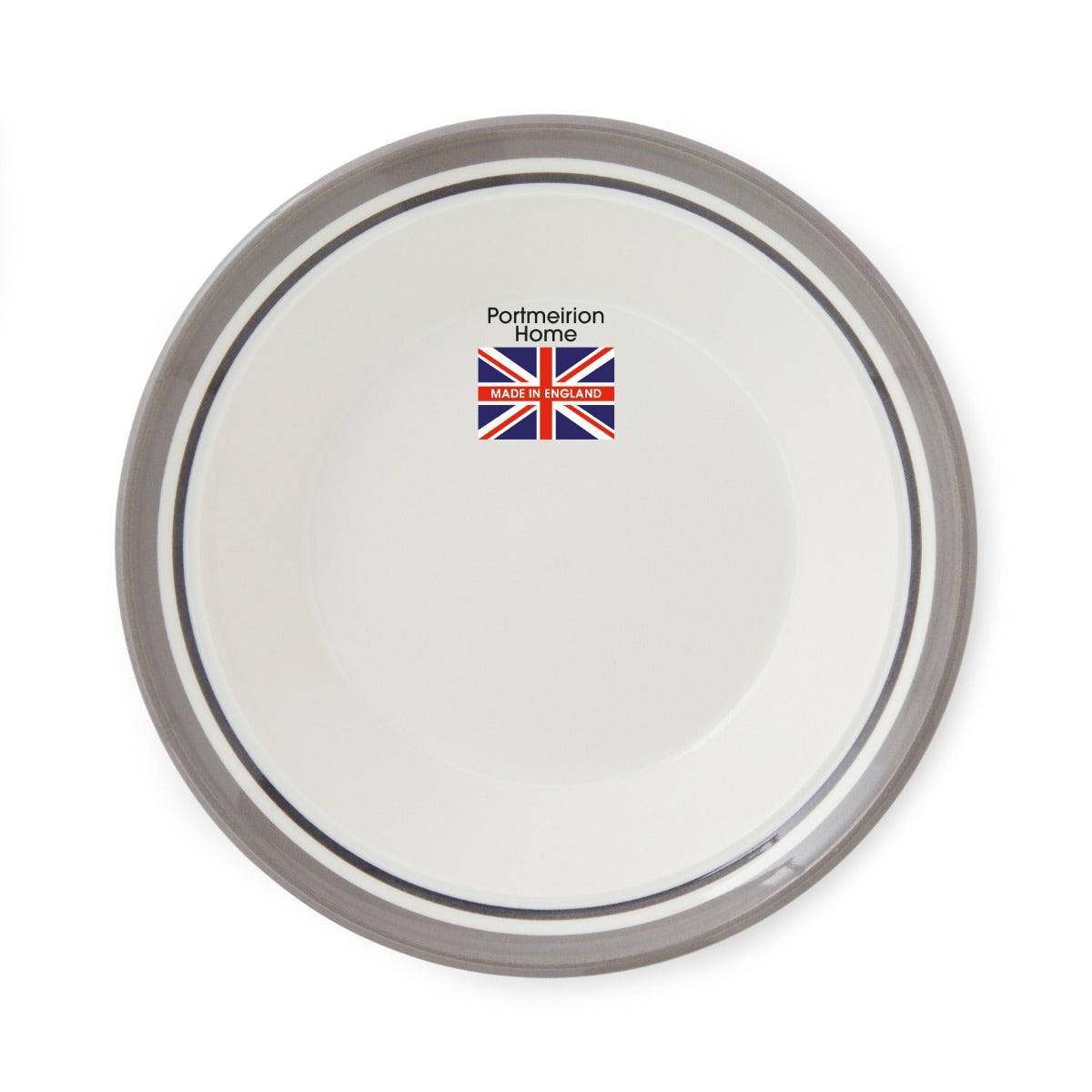 Potter's Stripe Set of 4 Soup Plates, Grey