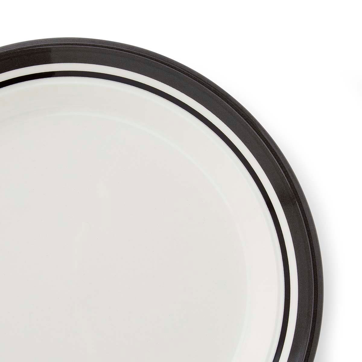 Potter's Stripe Set of 4 Side Plates, Black