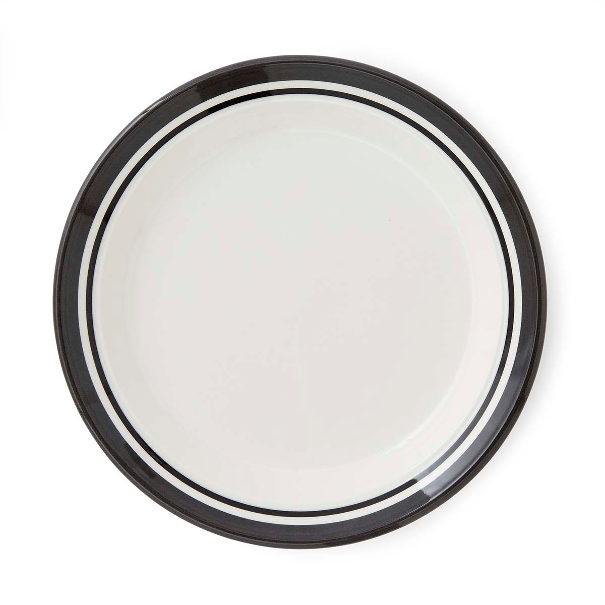 Potter's Stripe Set of 4 Bread Plates, Black