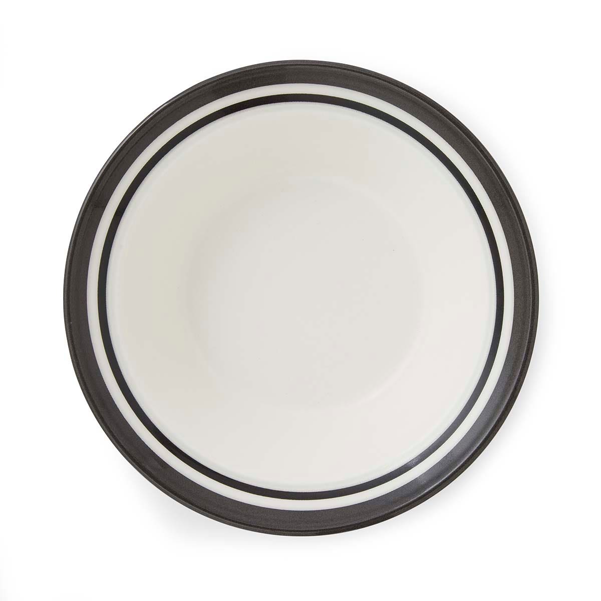 Potter's Stripe Set of 4 Oatmeal Bowls, Black