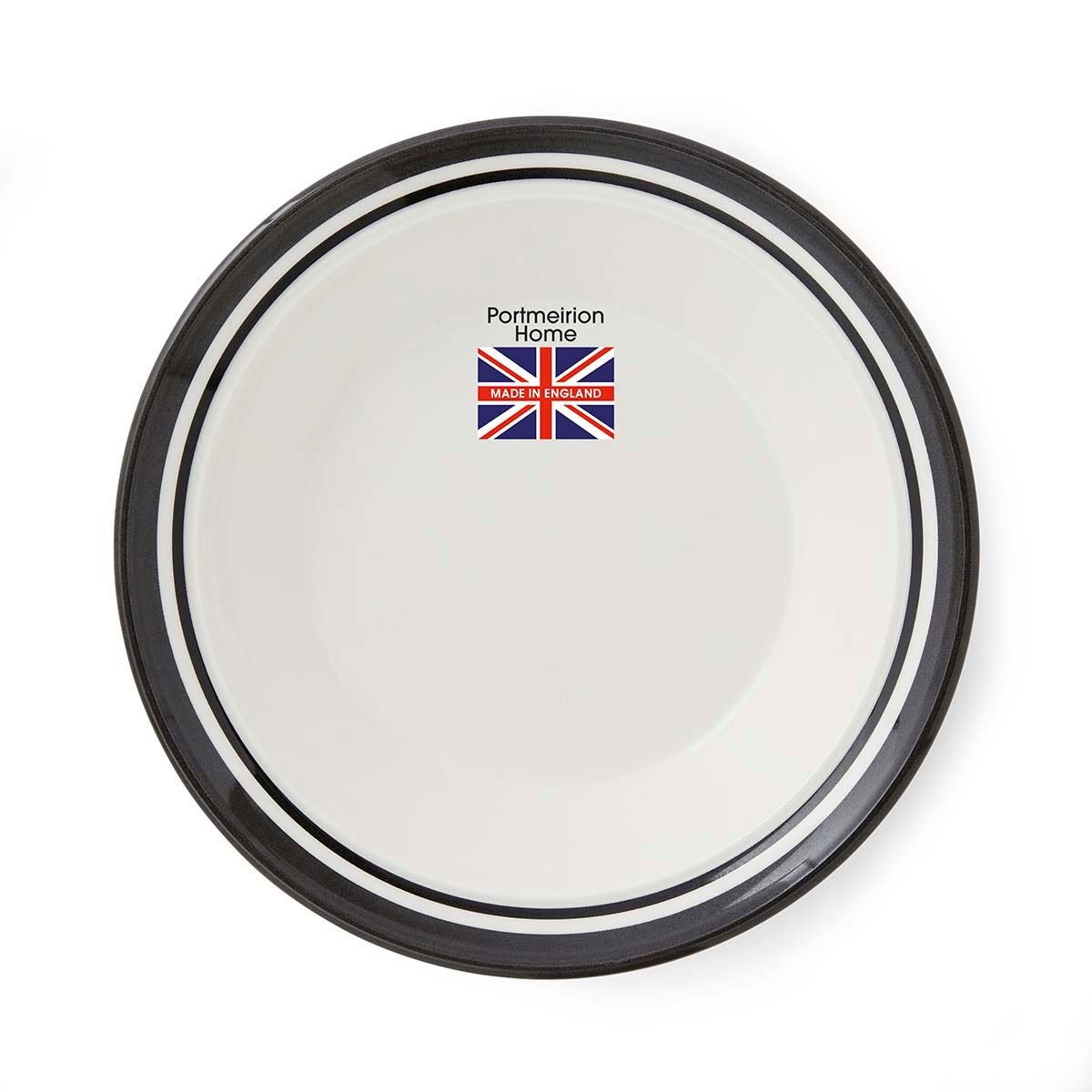 Potter's Stripe Set of 4 Soup Plates, Black