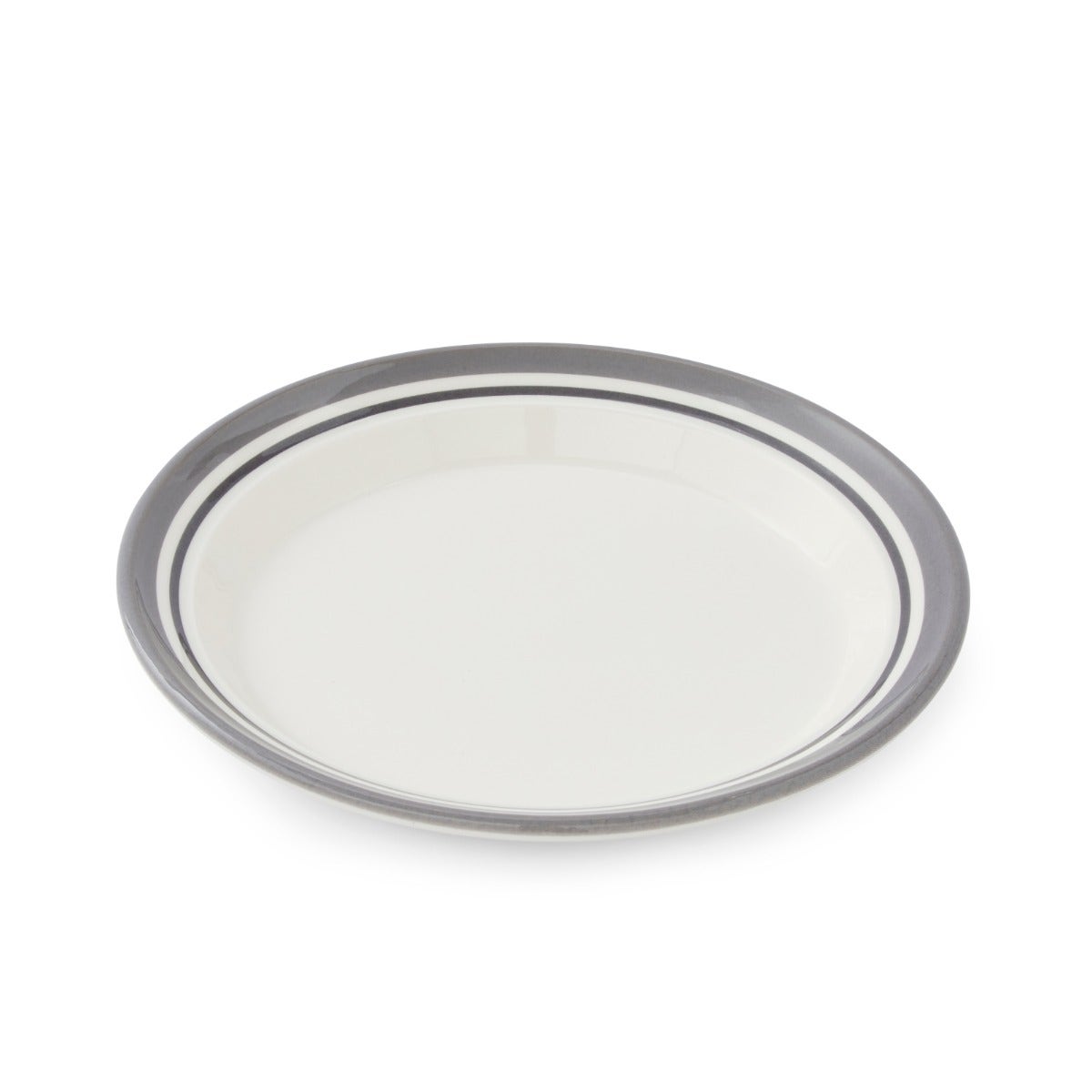 Potter's Stripe Side Plate, Grey