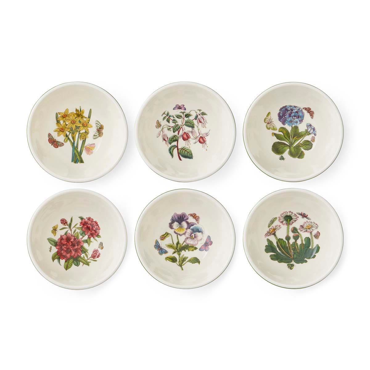 Botanic Garden Etchings Set of 6, inch  Stacking Bowls
