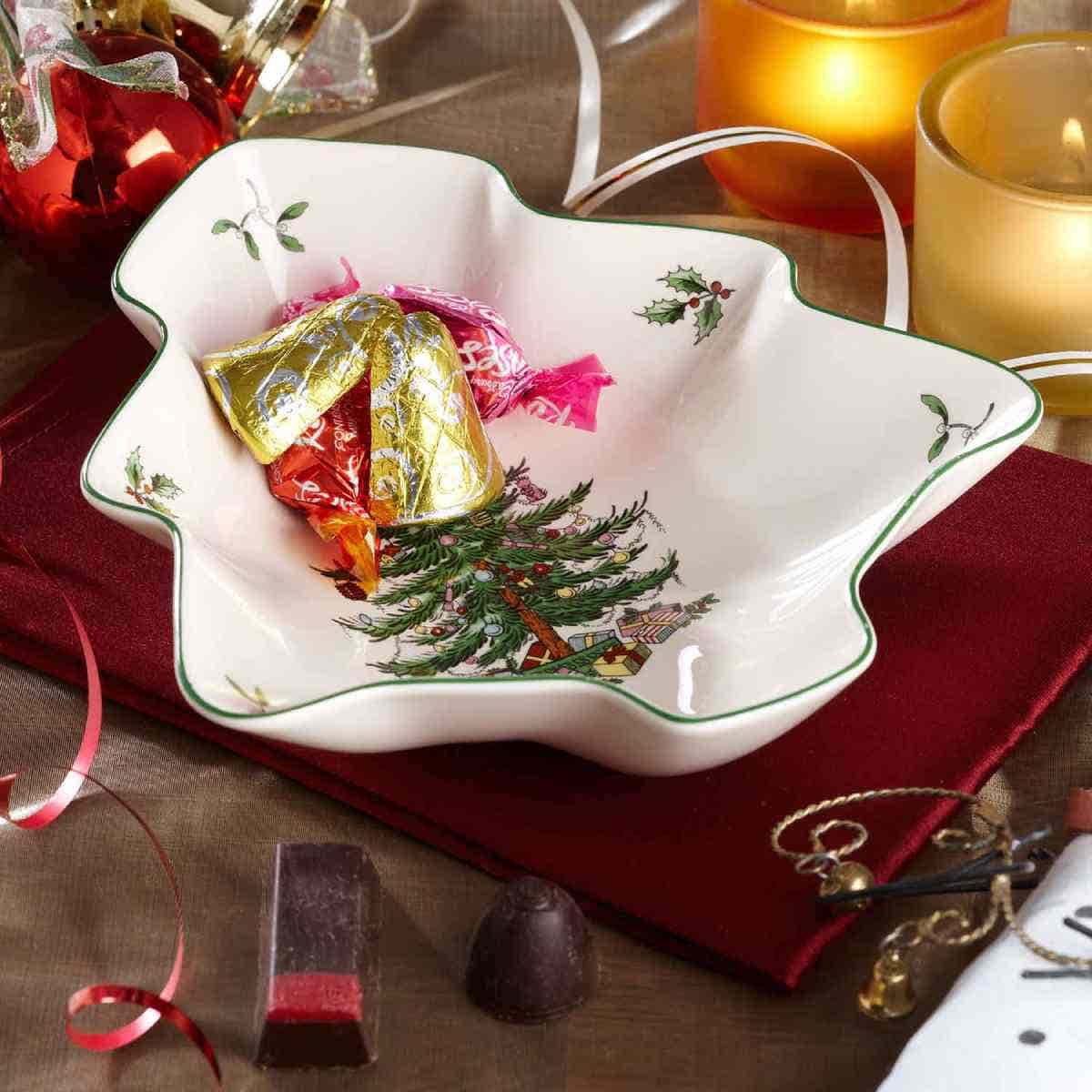 Christmas Tree Shaped Tree Dish 