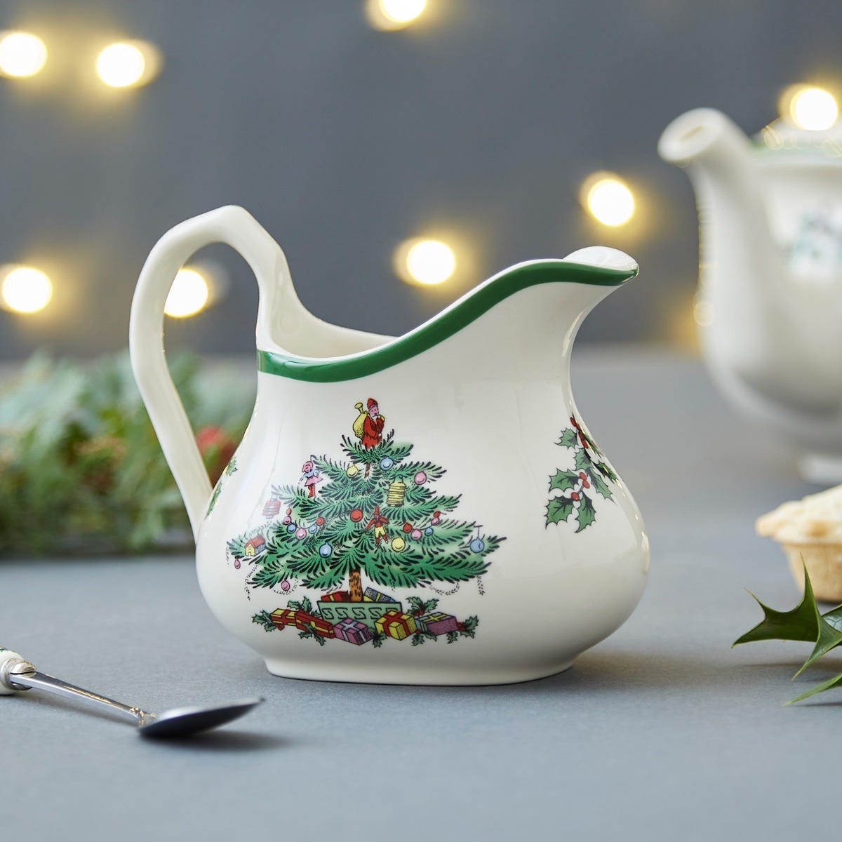 Christmas Tree Cream & Brandy Sauce Jug