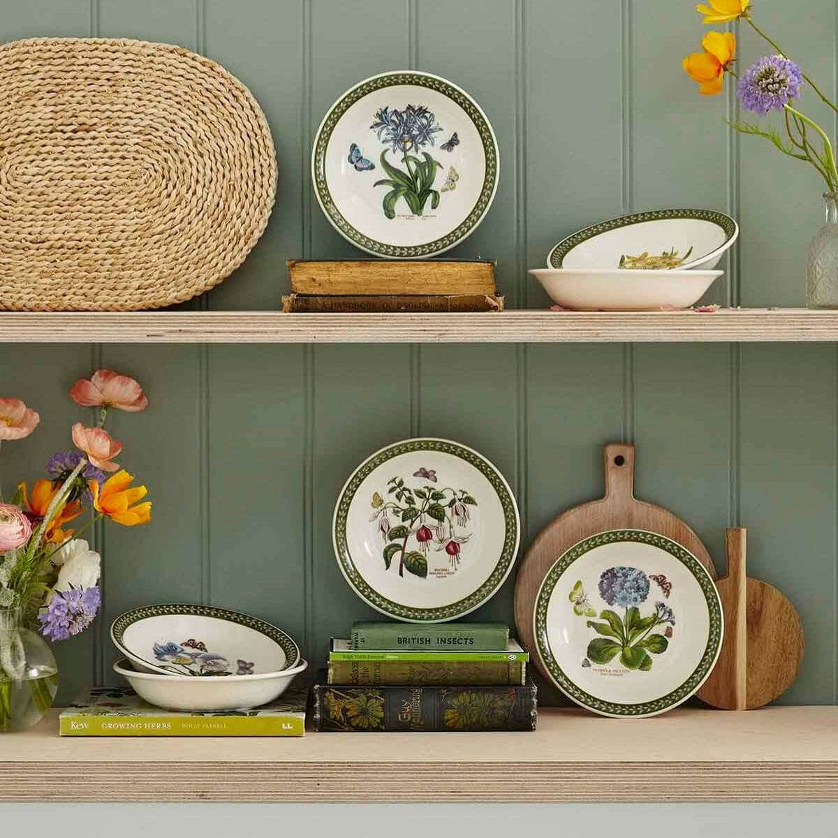 Botanic Garden Etchings Set of 6, 7 inch Bowls