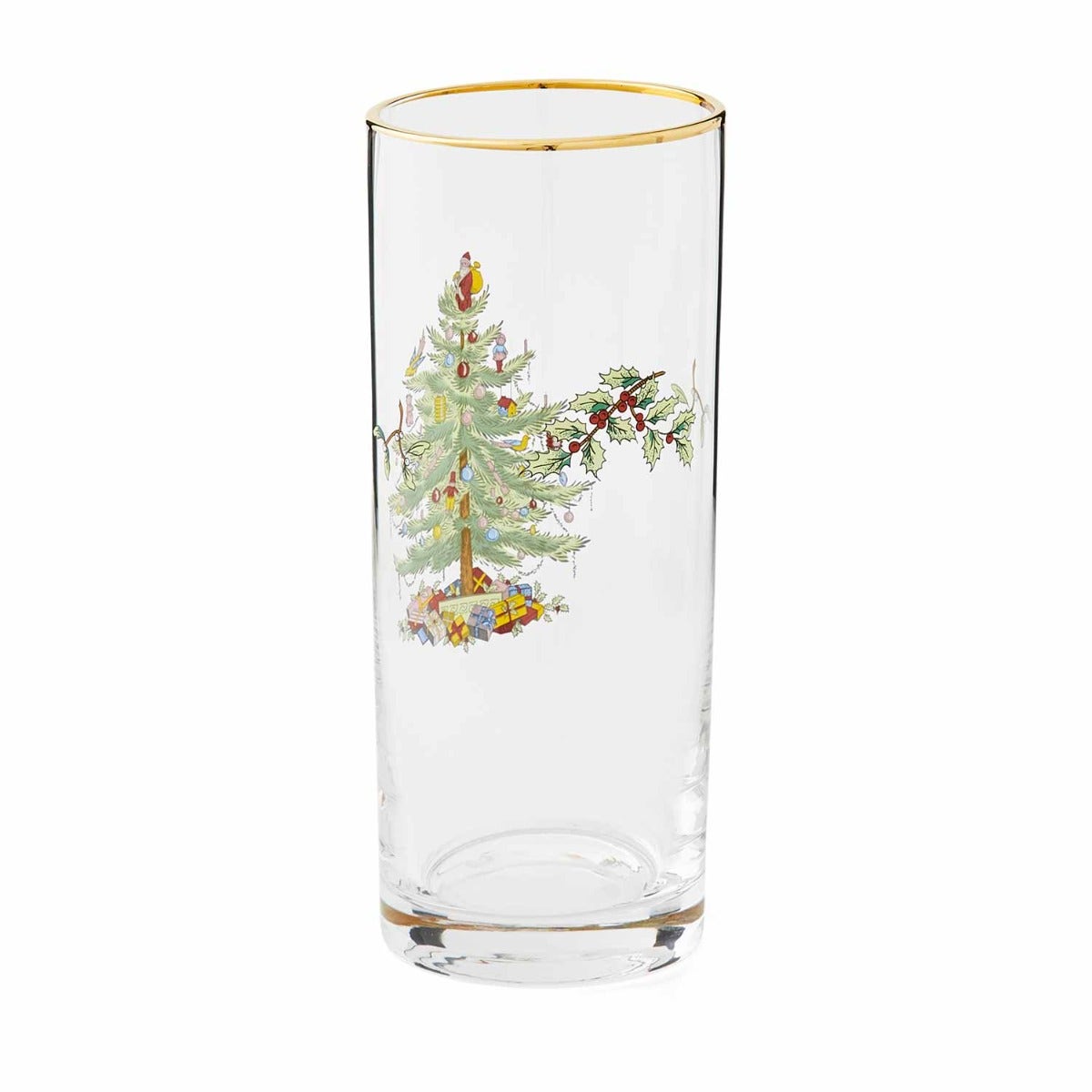 Christmas Tree Set of 4 Highball Glasses