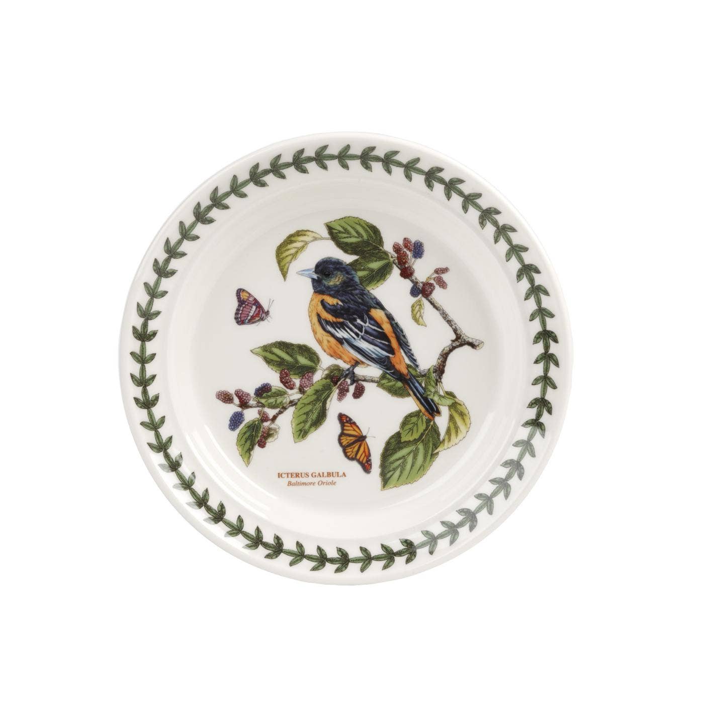 Portmeirion Botanic Garden Birds Plate 6 inch Baltimore Oriole