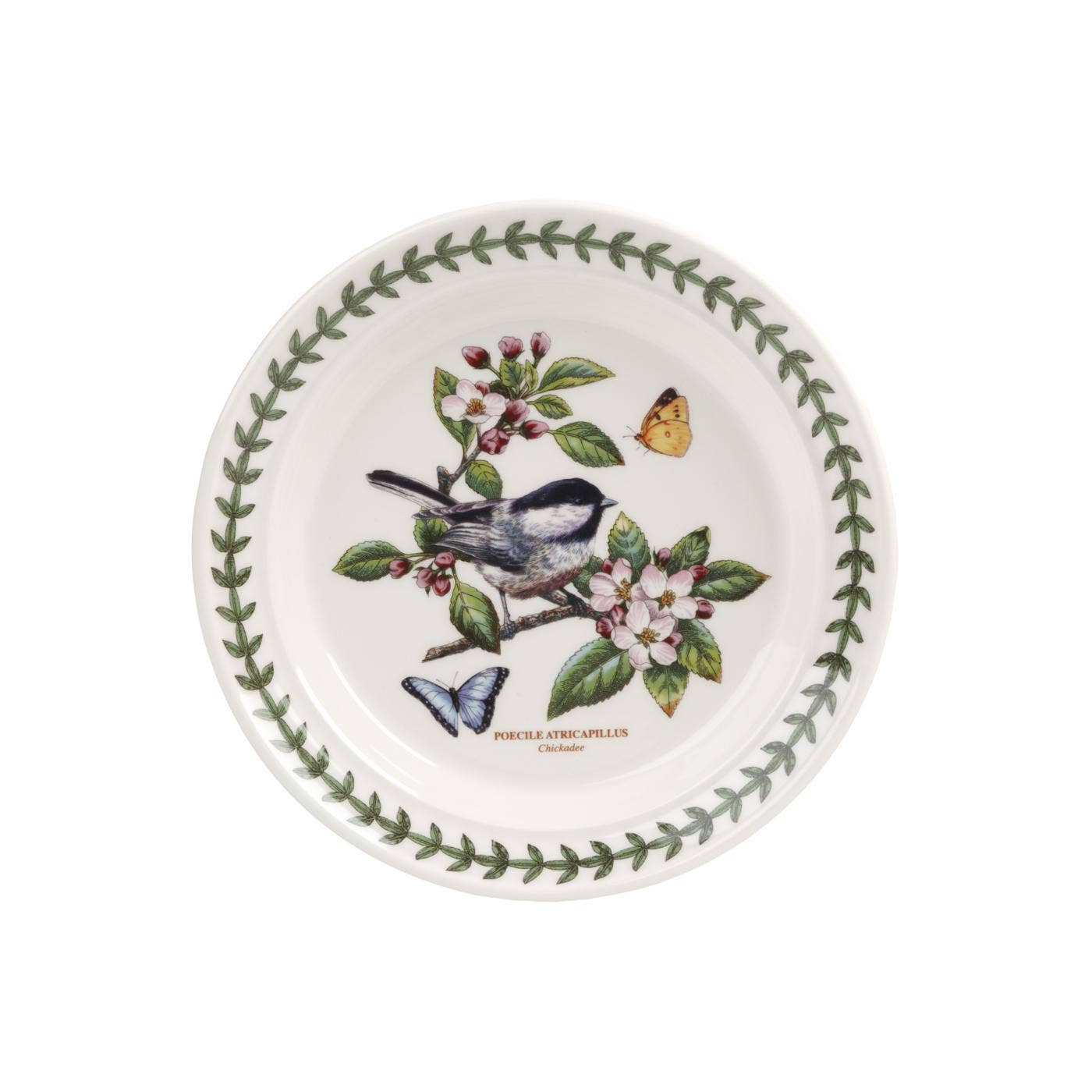 Portmeirion Botanic  Garden Birds Plate 6 inch Chickadee