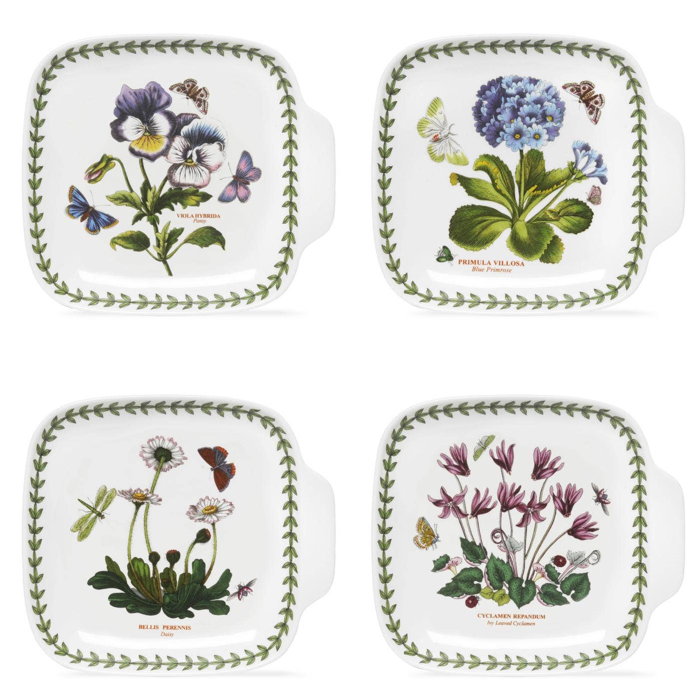 Portmeirion Botanic Garden Canape Dishes Set of 4