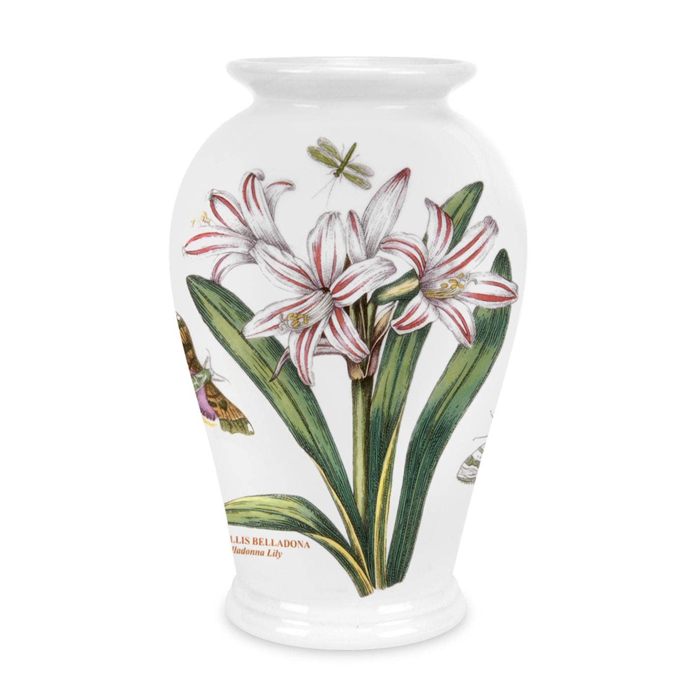 Portmeirion Botanic Garden Canton Vase 7 inch Belladonna Lily