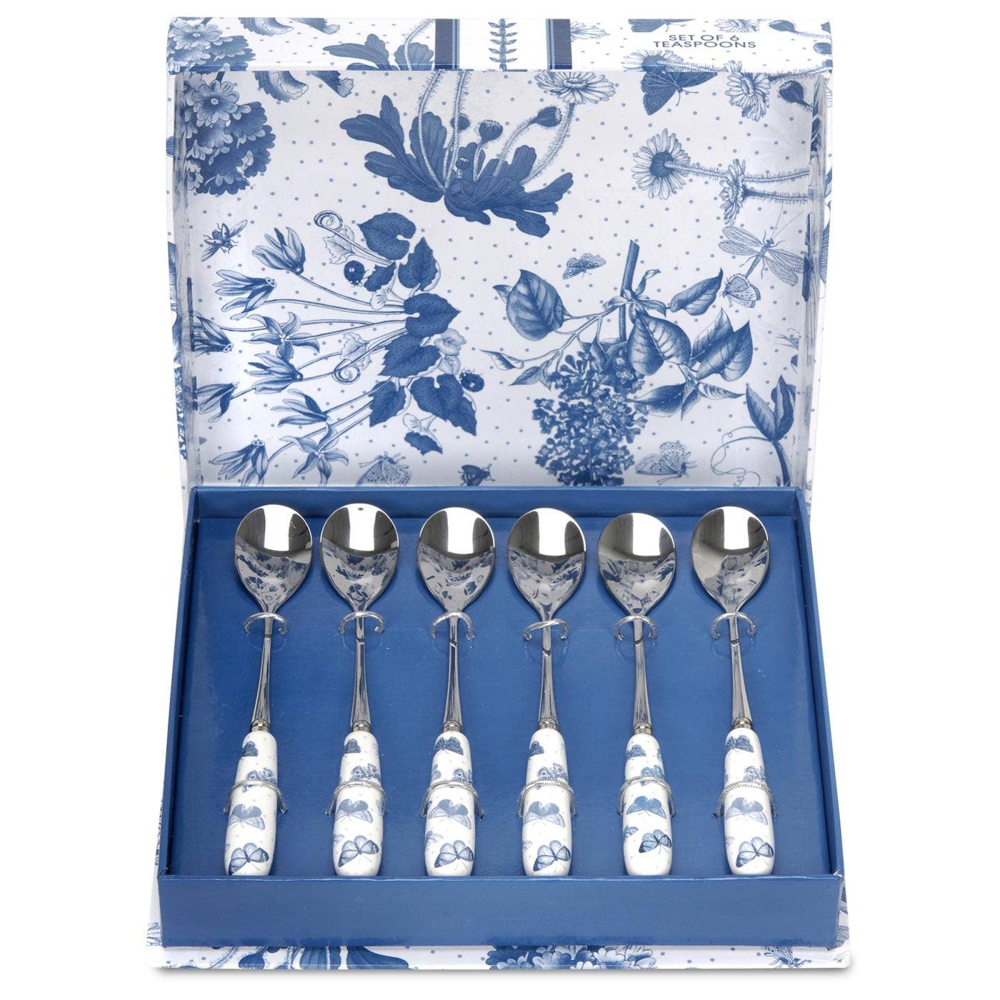 Portmeirion Botanic Blue Tea Spoons Set of 6