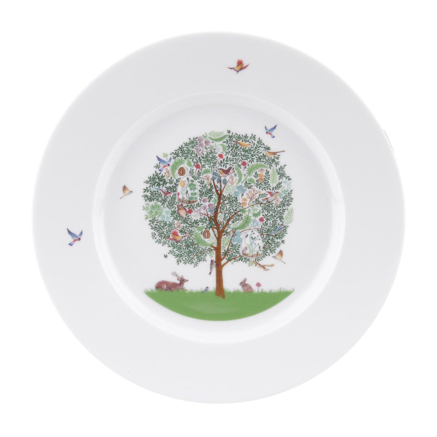 Portmeirion Enchanted Tree Salad or Dessert Plate Set of 4