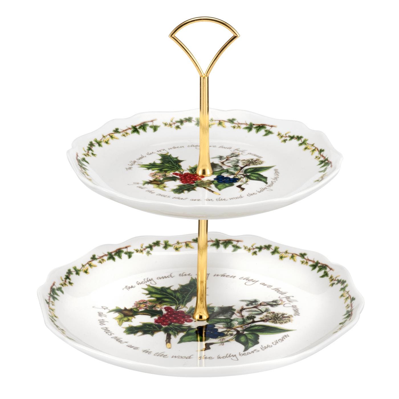 Portmeirion The Holly and The Ivy 2 Tier Cake Stand