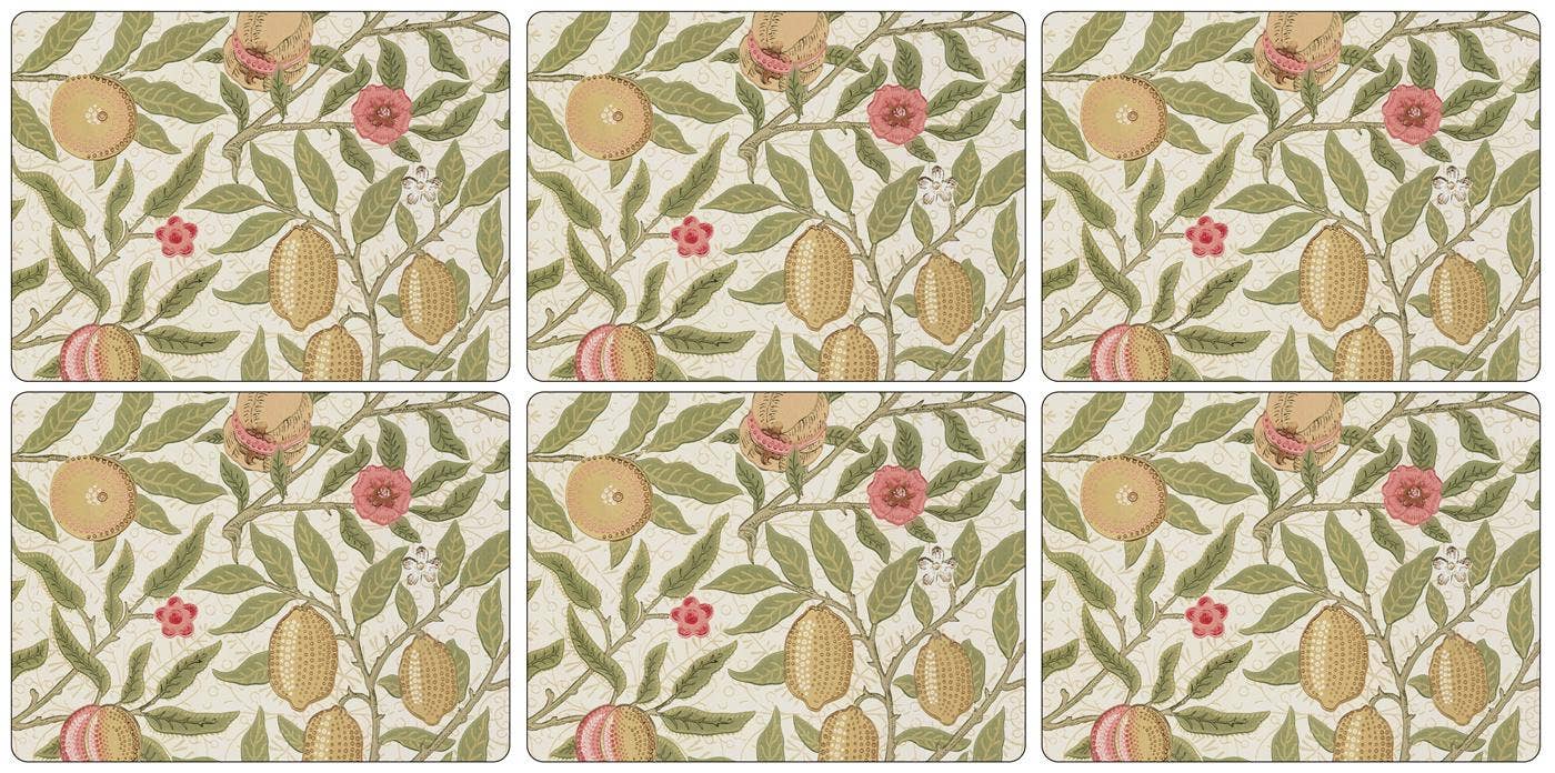 Pimpernel Fruit Cream Placemats Set of 6 