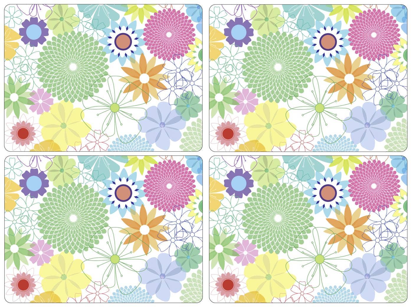 Pimpernel Crazy Daisy Placemats Set of 4