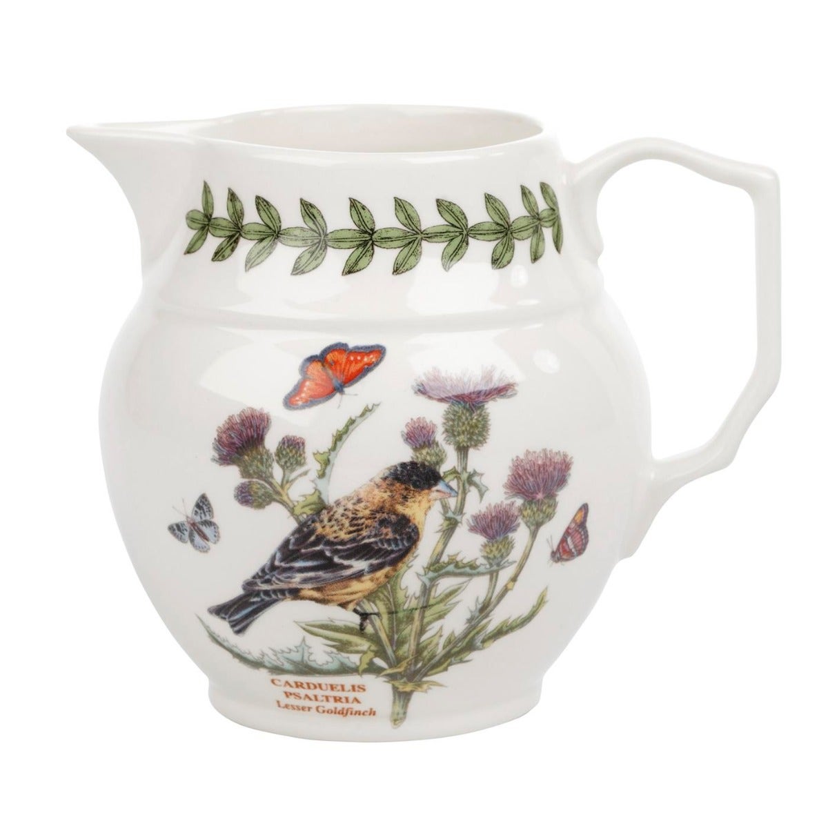 Seconds Portmeirion Botanic Garden Birds 0.5pt Cream / Staffordshire Jug 