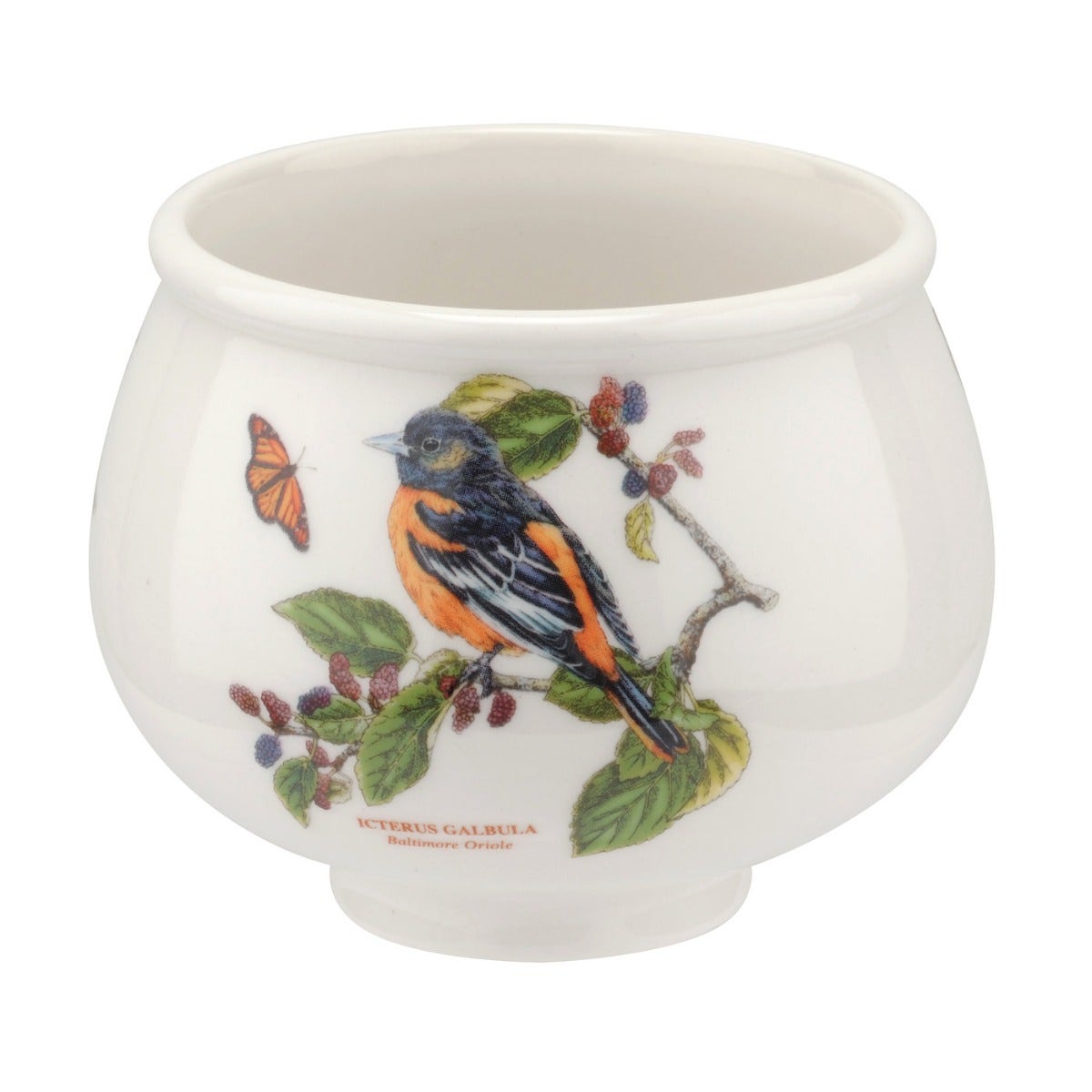 Seconds Portmeirion Botanic Birds  Baltimore Oriole Open Sugar Bowl