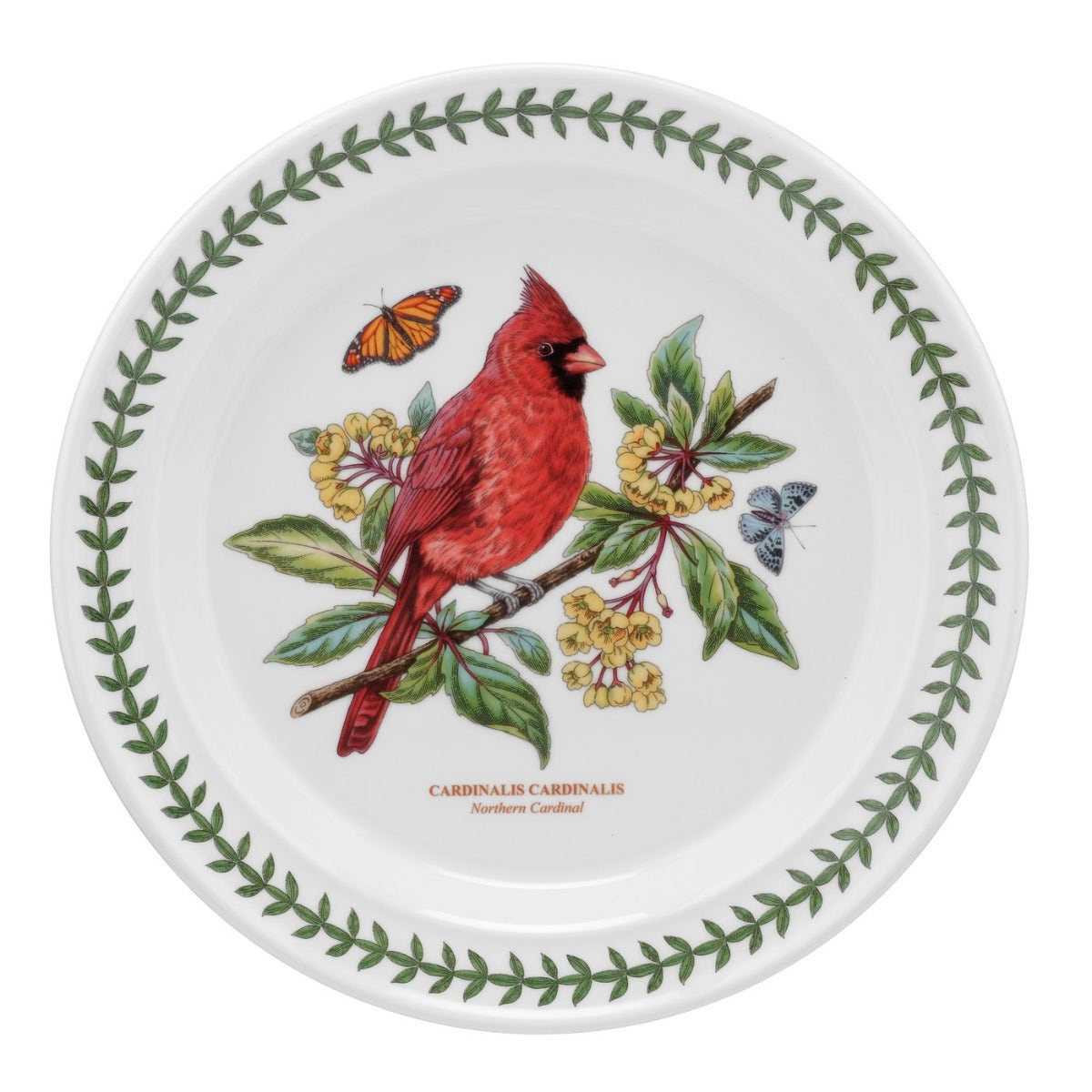 Seconds Portmeirion Botanic Birds Red Cardinal Set of 6 10 Inch Plates