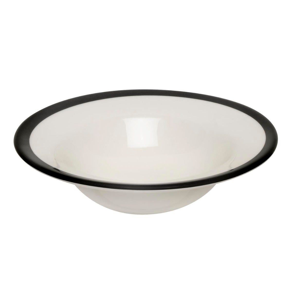 Seconds Portmeirion Agapanthus Black Stripe Set of 6 7.5 Inch Cereal Bowl