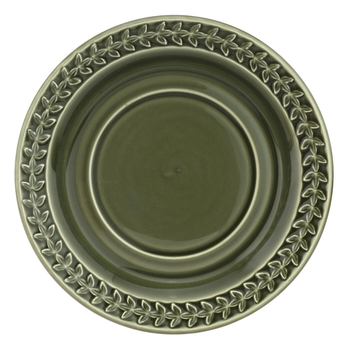 Seconds Portmeirion Botanic Garden Harmony Forest Green Breakfast Saucer 