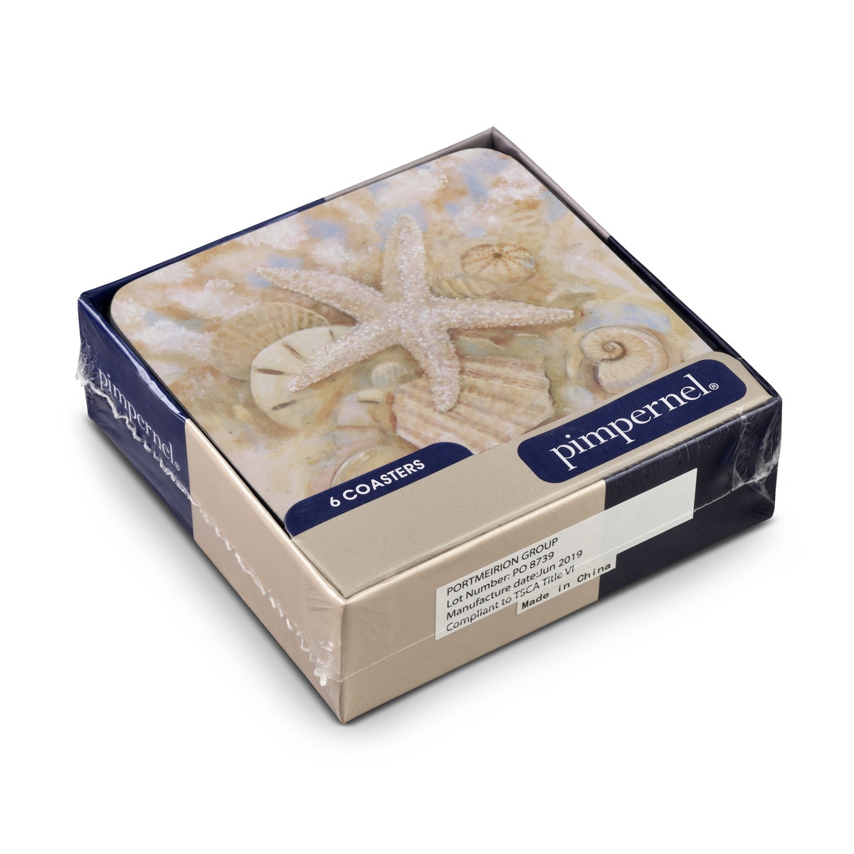 Pimpernel Beach Prize Coasters Set of 6