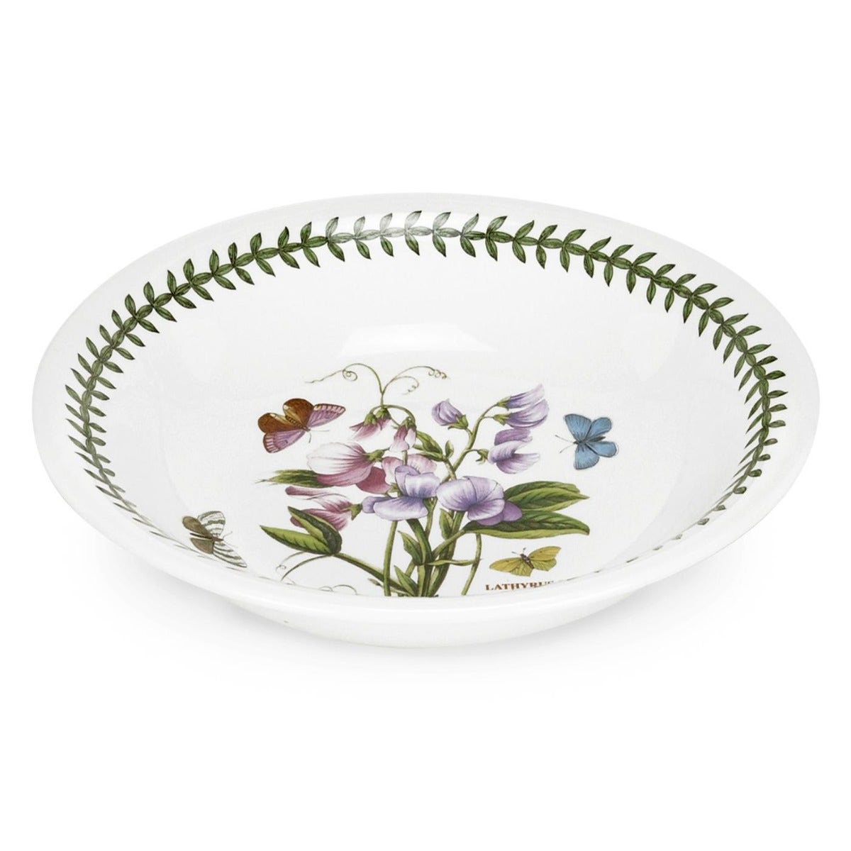 Seconds Portmeirion Botanic Garden 10 Inch Low Pasta Bowl - No Guarantee of Flower Design