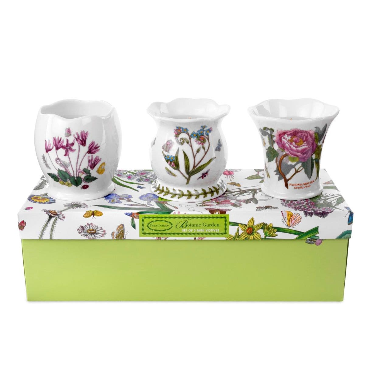 Portmeirion Botanic Garden Mini Votives Set of 3