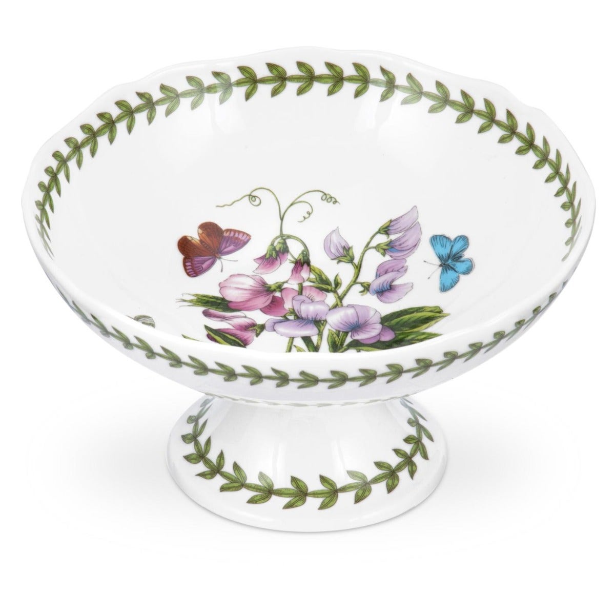 Botanic Garden Scalloped Edge Footed Bowl