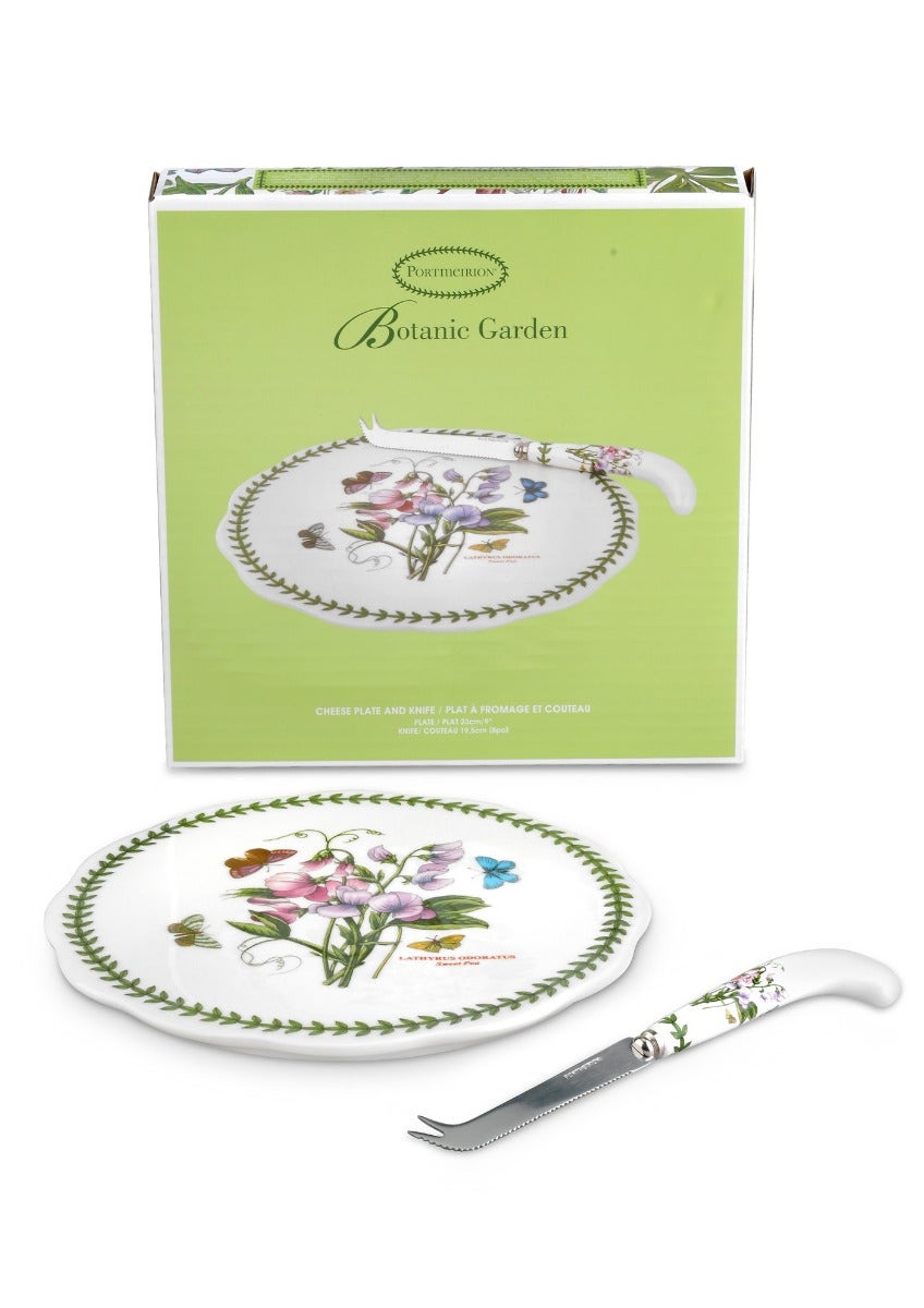 Portmeirion Botanic Garden Cheese Plate with Knife