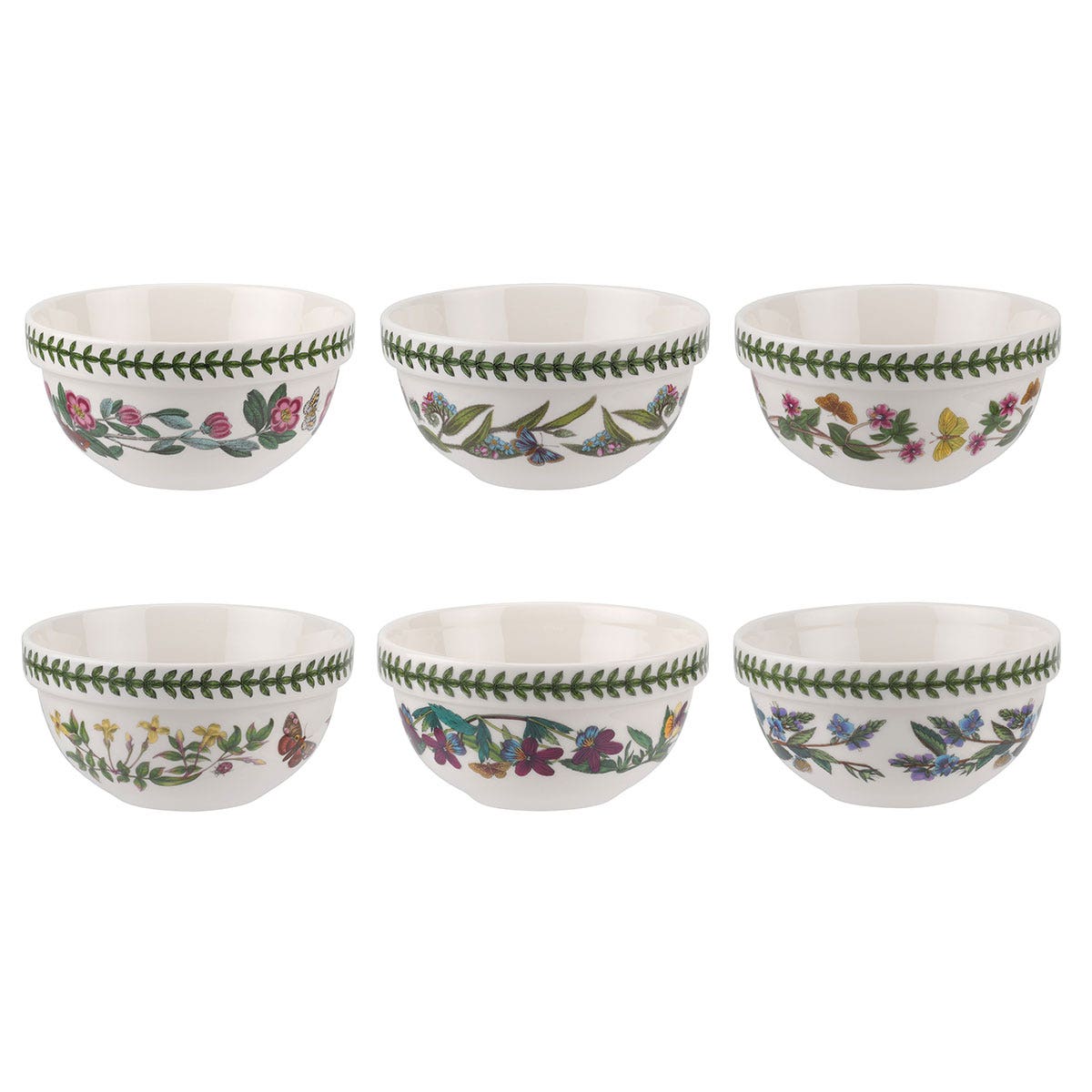 Botanic Garden Set of 6 Stacking Bowls, 14cm