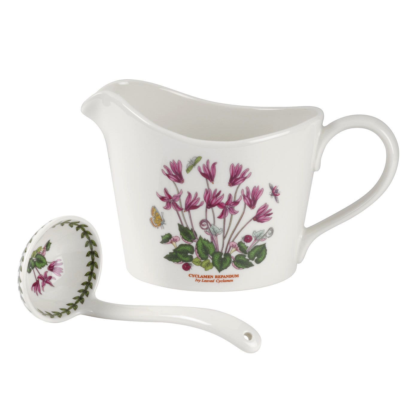 Portmeirion Botanic Garden Sauce Jug & Mini Ladle