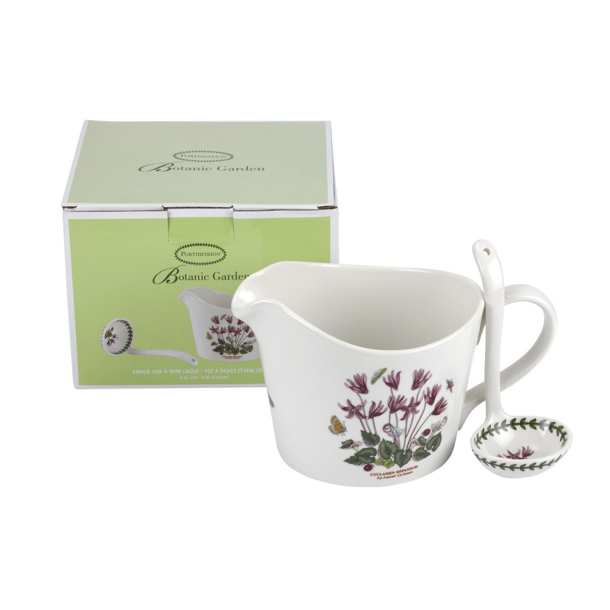 Portmeirion Botanic Garden Sauce Jug & Mini Ladle