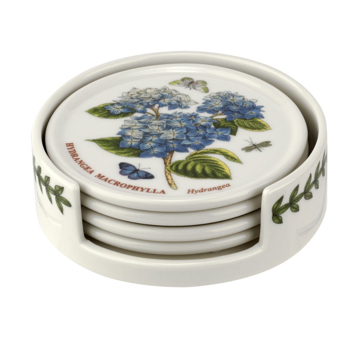 Portmeirion Botanic Garden Ceramic Coasters with Holder