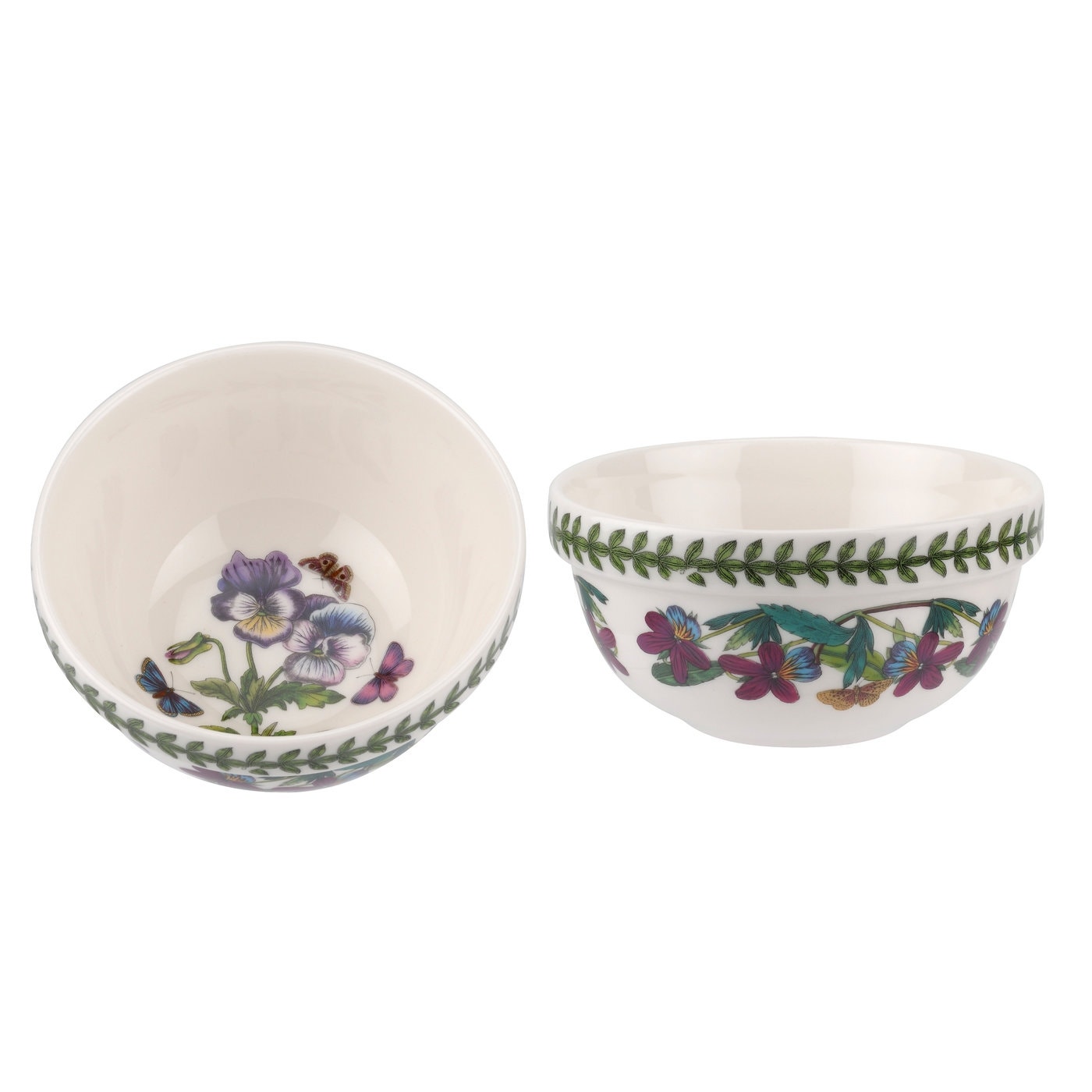 Seconds Portmeirion Botanic Garden Set Of 6 5 Inch Bowls - No Guarantee of Flower Design