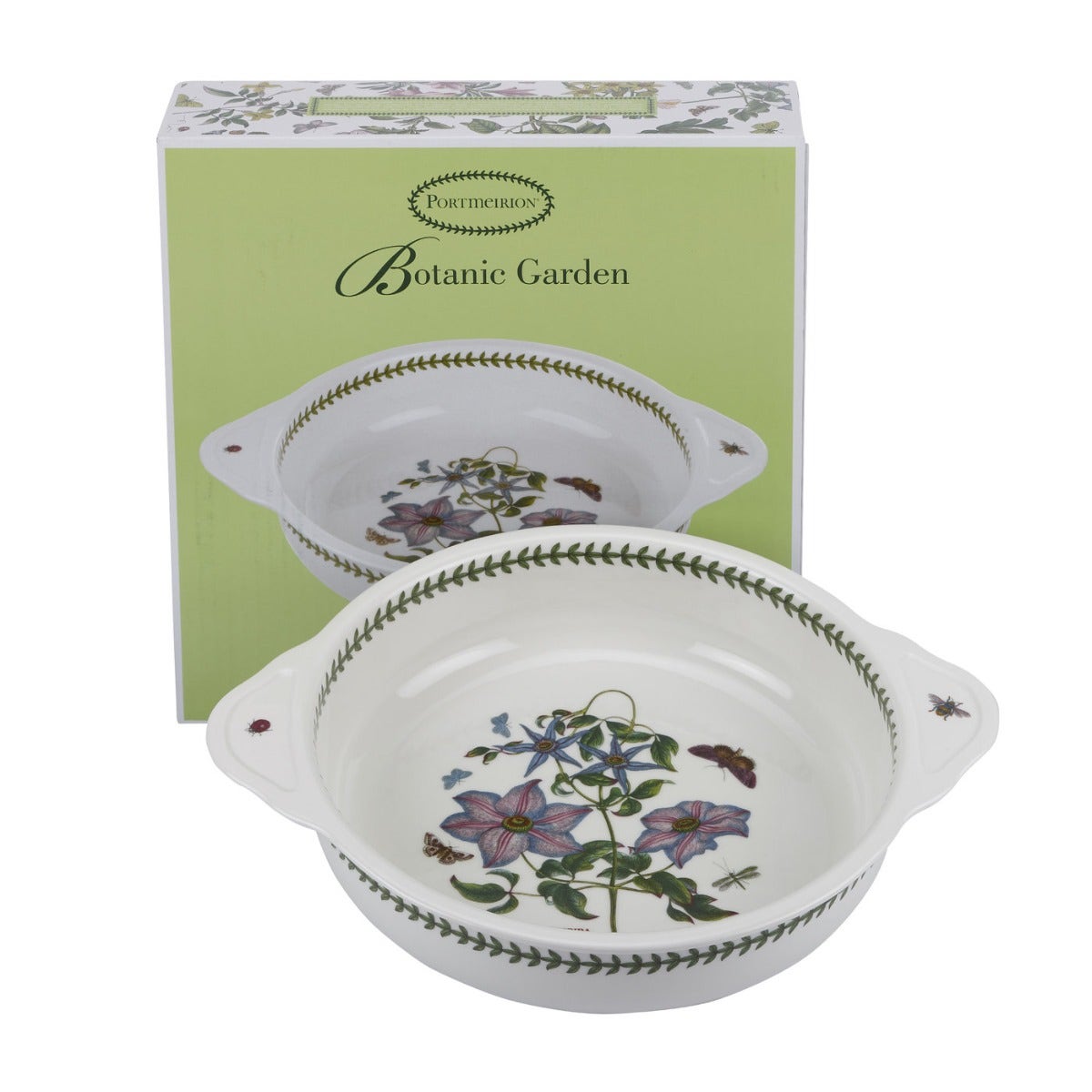 Portmeirion Botanic Garden Round Baking Dish with Handles