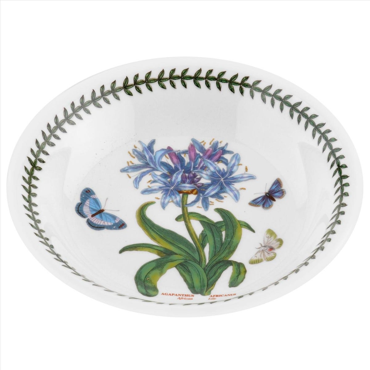 Seconds Portmeirion Botanic Garden 8 Inch Pasta Bowl - No Guarantee of Flower Design