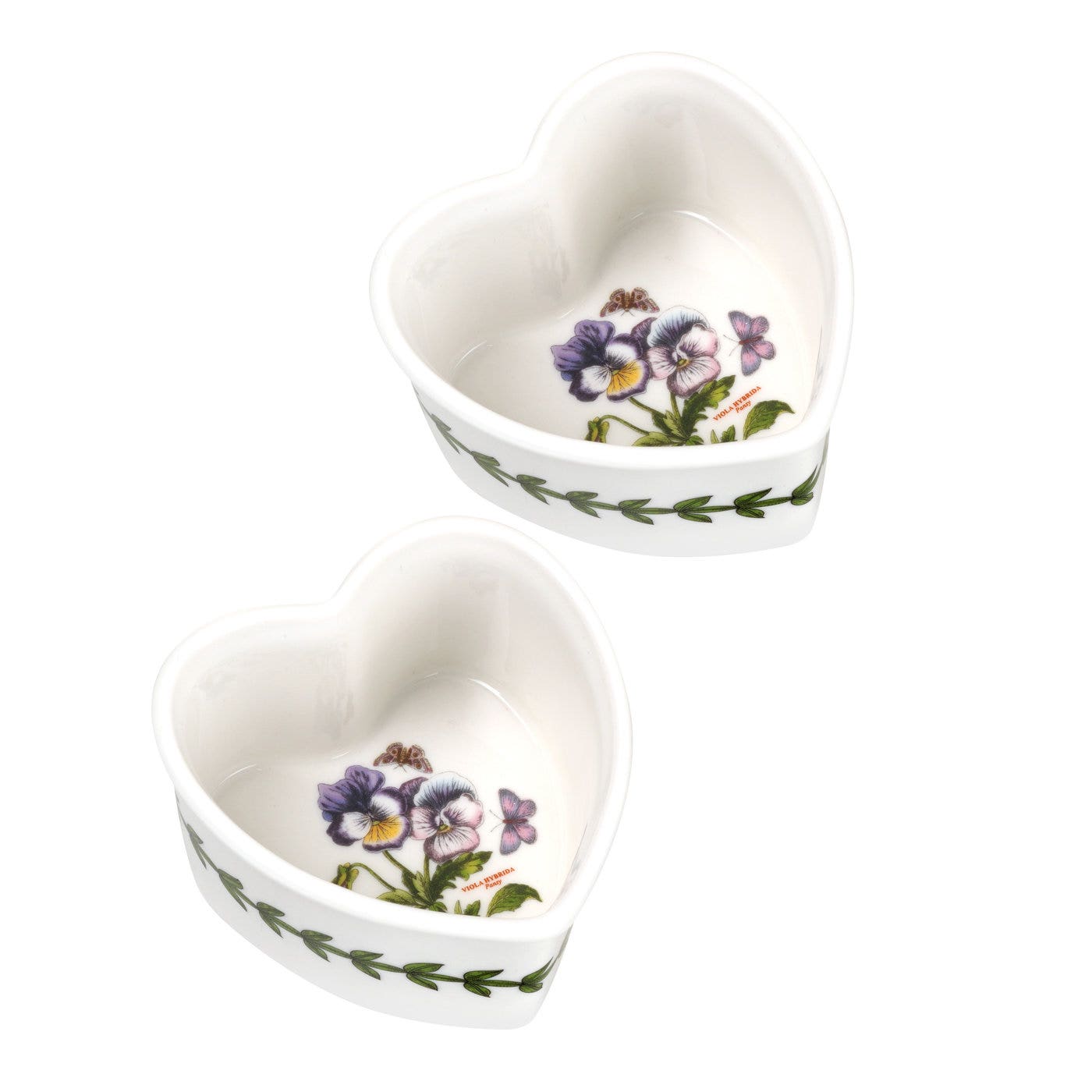 Botanic Garden Set of 2 Heart Ramekins