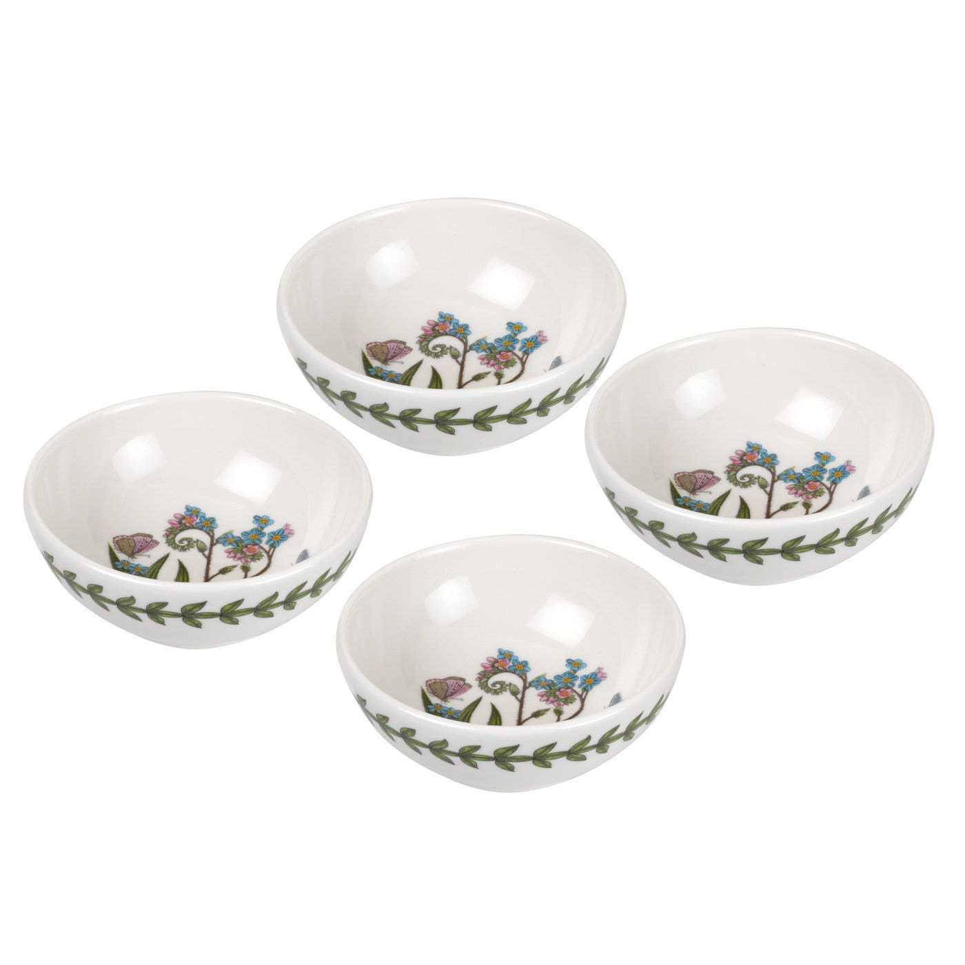 Portmeirion Botanic Garden 3.75 Inch Low Bowl Set of 4