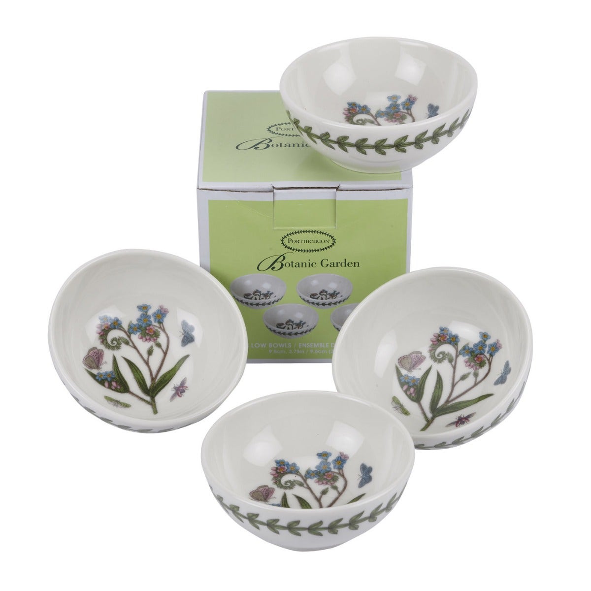 Portmeirion Botanic Garden 3.75 Inch Low Bowl Set of 4