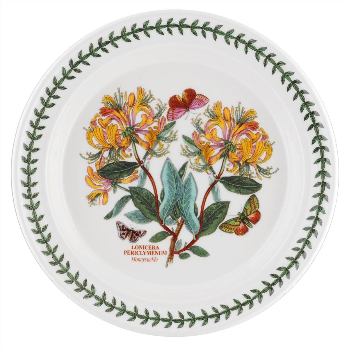 Seconds Portmeirion Botanic Garden Set Of 6 10 Inch Plates -  Honeysuckle