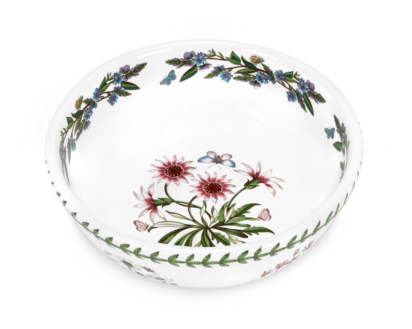 Portmeirion Botanic Garden 9 Inch Salad Bowl Treasure Flower 