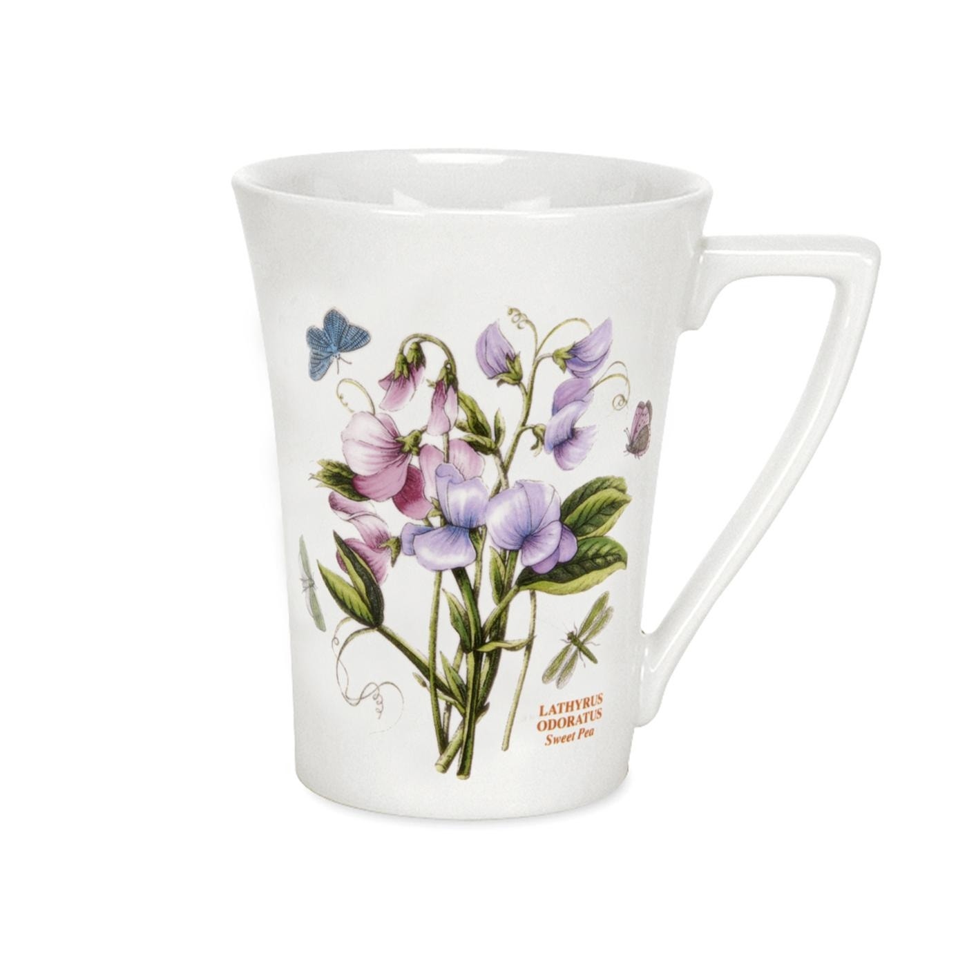 Seconds Portmeirion Botanic Garden Set of 6 (Mandarin Shape) Mug - No Guarantee of Flower Design